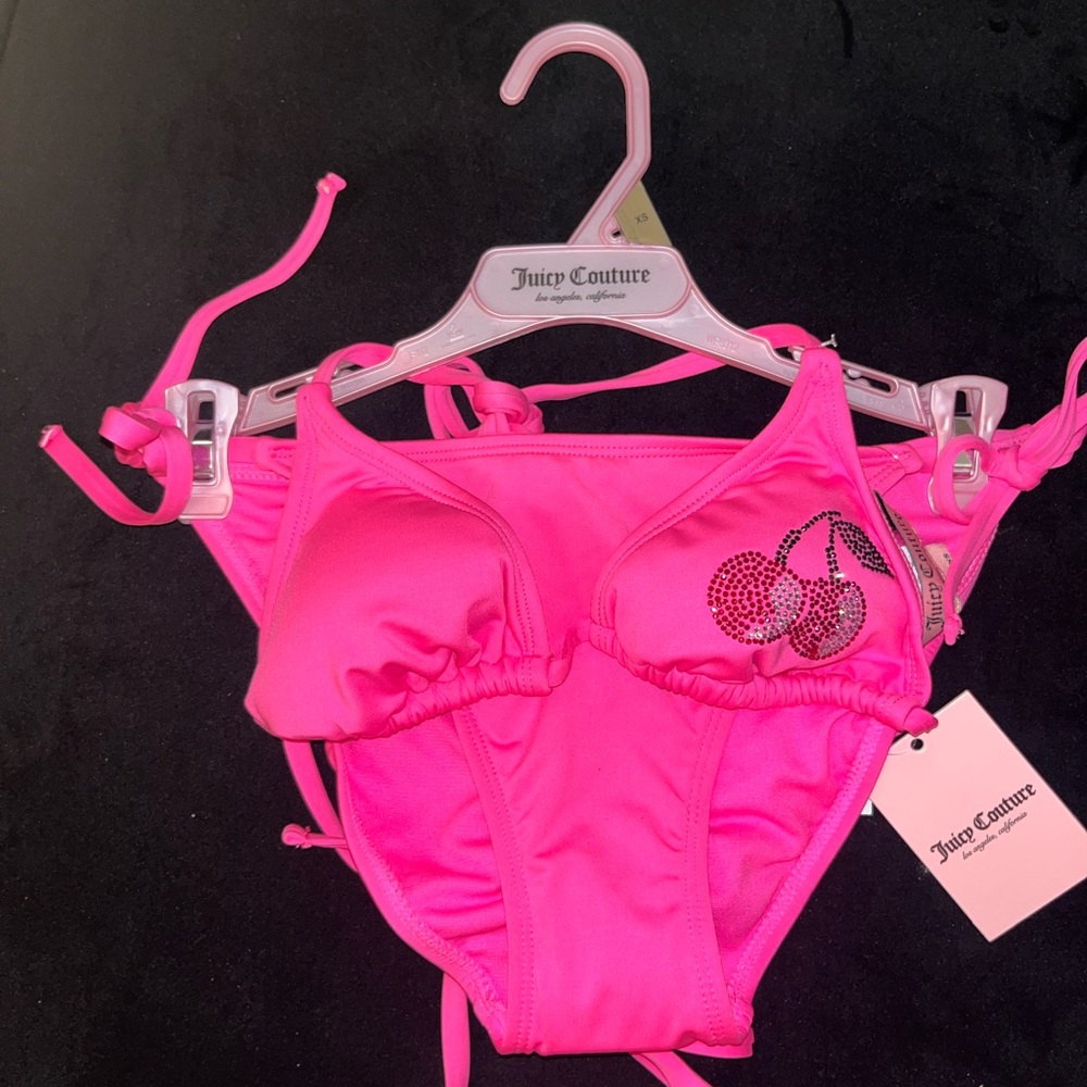 [SOLD] Juicy Couture Pink Cherry Bikini Set